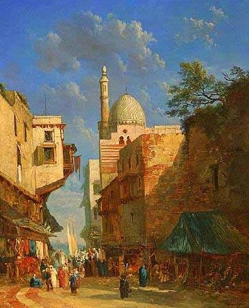 Alexandre Defaux The Bazaar oil painting picture